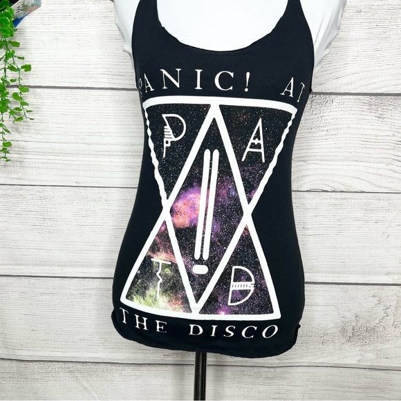 Hot Topic Panic! At The Disco Galaxy Tank Top Size XS - Picture 3 of 9